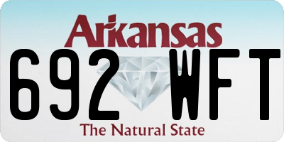 AR license plate 692WFT
