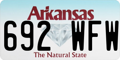 AR license plate 692WFW