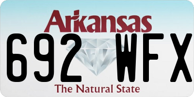 AR license plate 692WFX