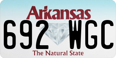 AR license plate 692WGC