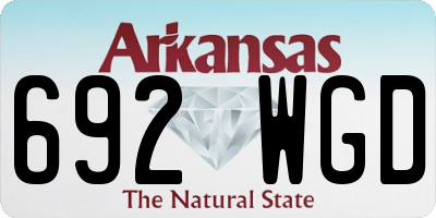 AR license plate 692WGD