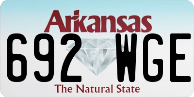 AR license plate 692WGE