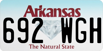 AR license plate 692WGH