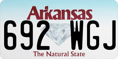 AR license plate 692WGJ