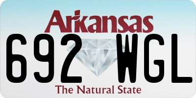 AR license plate 692WGL