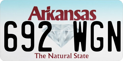 AR license plate 692WGN
