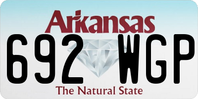AR license plate 692WGP