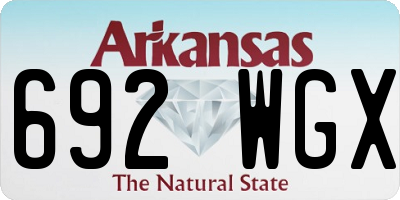 AR license plate 692WGX