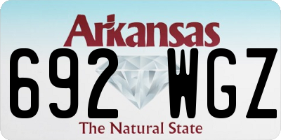 AR license plate 692WGZ