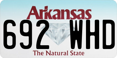 AR license plate 692WHD