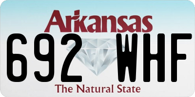 AR license plate 692WHF