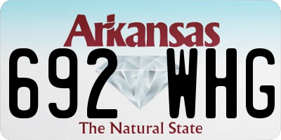 AR license plate 692WHG