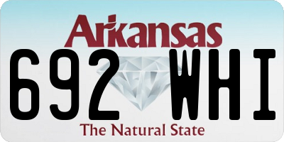 AR license plate 692WHI