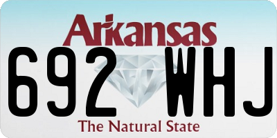 AR license plate 692WHJ