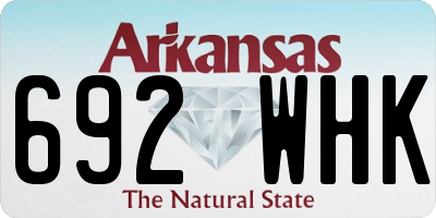 AR license plate 692WHK