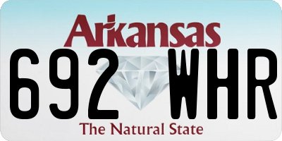 AR license plate 692WHR
