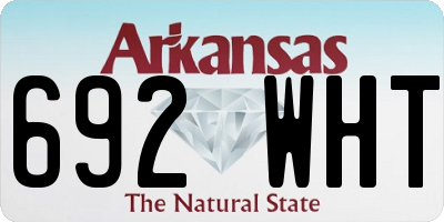 AR license plate 692WHT
