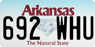 AR license plate 692WHU