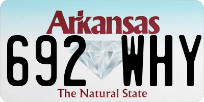 AR license plate 692WHY