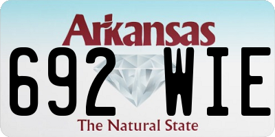 AR license plate 692WIE