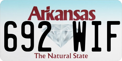 AR license plate 692WIF