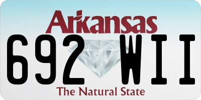AR license plate 692WII