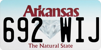 AR license plate 692WIJ