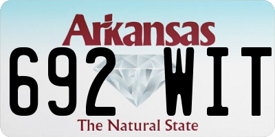 AR license plate 692WIT