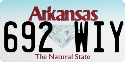AR license plate 692WIY