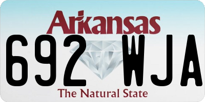 AR license plate 692WJA