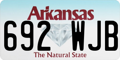 AR license plate 692WJB