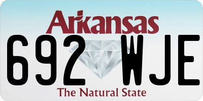 AR license plate 692WJE