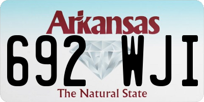 AR license plate 692WJI
