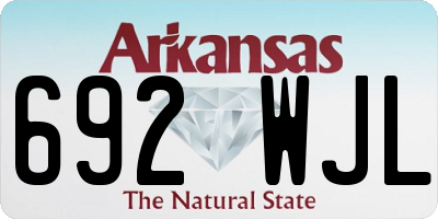 AR license plate 692WJL