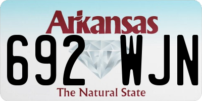 AR license plate 692WJN