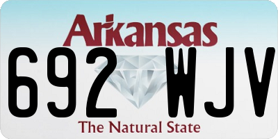 AR license plate 692WJV