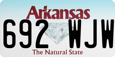 AR license plate 692WJW