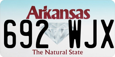 AR license plate 692WJX