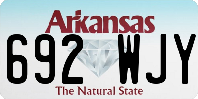 AR license plate 692WJY