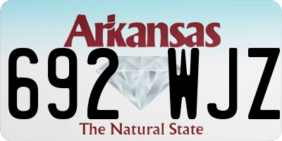 AR license plate 692WJZ