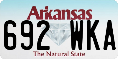 AR license plate 692WKA