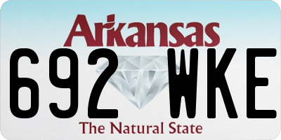 AR license plate 692WKE