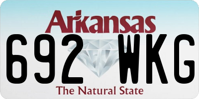 AR license plate 692WKG