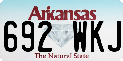 AR license plate 692WKJ