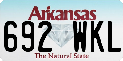 AR license plate 692WKL