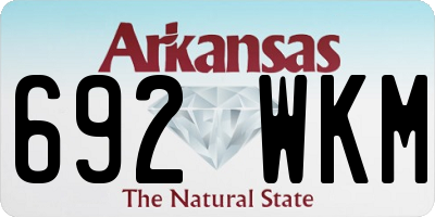 AR license plate 692WKM
