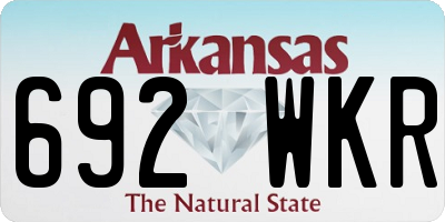AR license plate 692WKR
