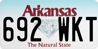 AR license plate 692WKT