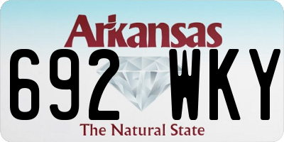AR license plate 692WKY