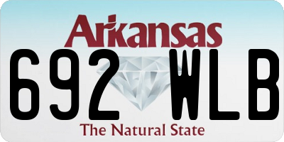 AR license plate 692WLB